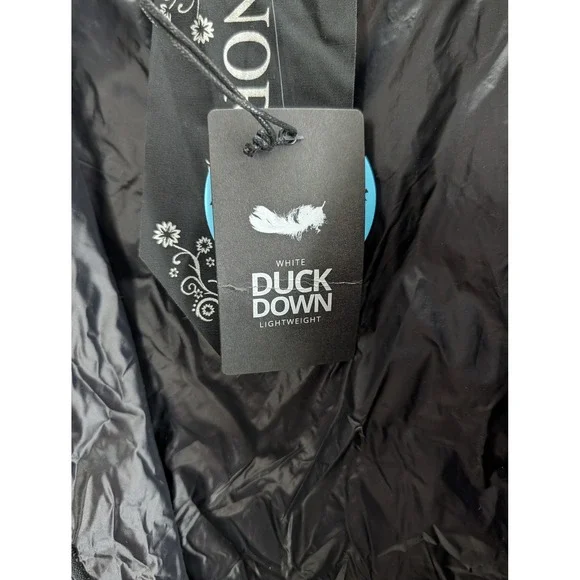 ANORAK Women's Black Lightweight Water Resistant Down Puffer Jacket Size M - Picture 6 of 9